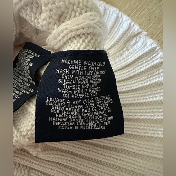 Ralph Lauren Girls Cable Knit Cotton Sweater Crewneck White Size 6X (6-7y) - Picture 4 of 6